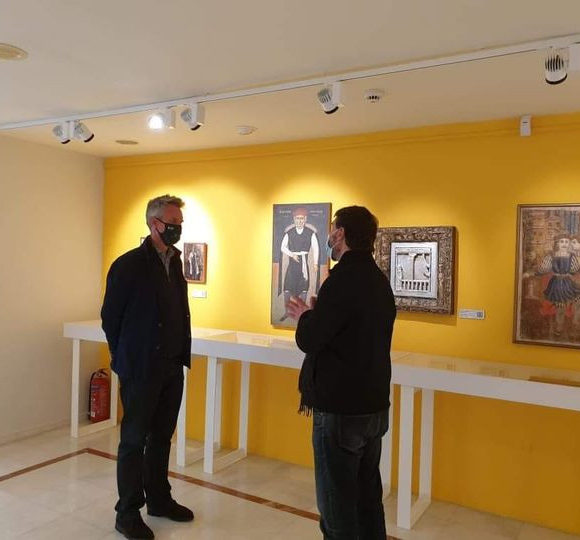 Ξενάγηση του διευθυντή του Ιδρύματος Konrad Adenauer Ελλάδας & Κύπρου κύριο Henri Bohnet στο Μουσείο